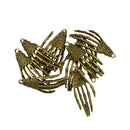 10x Vintage Bronze 3D Halloween Rock & Roll Skeleton Hand DIY Charms Pendant