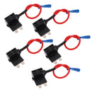 High Quality 5Pcs Low Profile Fuse Tap Breakout Holder Circuit Car Medium