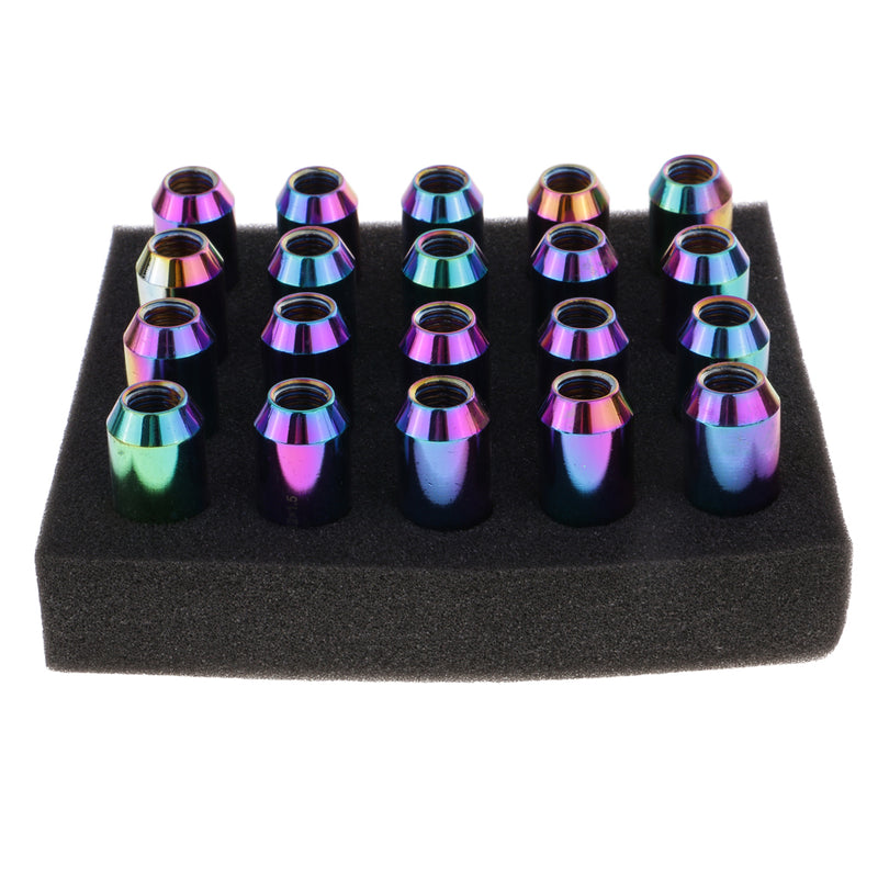 1 Set of 20 Pieces M12x1.5MM Extended Wheel Rim 60mm Aluminum Lug Nuts Color