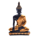 Resin Budha Miniature Meditating Statue Sakyamuni Religious Figurine -Gold