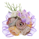 Elegant Flower Girls Corsage for Bridesmaid Sisters Hand Accessory Purple