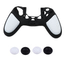 4 Pieces Thumbstick Cap Silicone Camo Skin Grip Case for PlayStation PS4 White