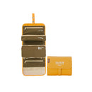 Women Girls Ladies Durable Removable Pockets Foldable Cosmetics Bag Case Purse Organiser Yellow