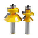 2Pieces Matched Tongue Groove Router Bit Set 1/2inch Shank Woodworking Tools