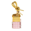 6ML Square Bottle Empty Perfume Bottle Car Home Hanging Charm Decor - Pink