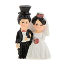 Romantic Wedding Newlywed Cake Topper Bride Groom Couple Figurine Cake Decoration
