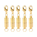 5 Pieces Cylinder Shape Magnetic Clasps with Lobster Clasp Connector Jewelry Making Findings 5.5mm