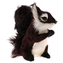 Vivid Simulation Plush Animal Model Figures Home Decoration Kids Toy Birthday Gift - Dark Brown Squirrel
