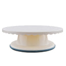 11'' Revolving Cake Stand White Banking Cake Decorating Supplies Turnable