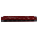 24 Holes Harmonica Key of C Mouth Organ with Storage Case Cleaning Cloth Xmas Gift Red