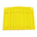 Pack of 100Pieces Disposable Micro Brush Swab Eyelash Extension Applicators Eye Makeup Cosmetic Beauty Tools - Yellow