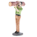 Resin Sand Scenery Woodcutter Timberjack People Model Figurine Miniature for Layout Landscape Scenery Parts
