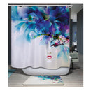 Home Hotel Bathroom Shower Room Decor Accessory Fashionable Creative Print Charms Shower Curtain With 12 Hooks