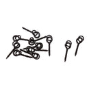 10Pcs Bait Screws with Ring Pegs for Pop Up Bollies, Soft Baits, Carp Tackle