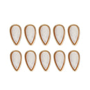 10 Pieces Opals Eyeglasses Nose Pads Optical Sunglasses Pink Teardrop Push