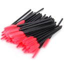 50pcs Straight Disposable Eyelash Brush Mascara Wands Applicator Makeup Tool