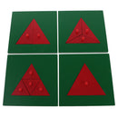 Montessori Triangle Puzzle Game Wooden Toy for Preschool Early Learning Material Kids Kindergarten Toys Gift DIY