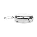 Mini Pocket Stainless Steel Outdoor Travel Round Ash Tray Ashtray with Key Chain Ring