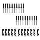 12 Kayak Pad Eyes & 24 Tri Rivets For Kayak Boat Bungee Deck Loops Tie Down