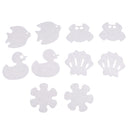 10Pcs Cartoon Safety Bath Tub Treads Non Slip Applique Stickers Bathroom Mat