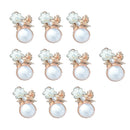 10x Fashion Connectors Jewelry Making Charms Pendant Pearl Button DIY Craft