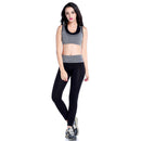 Women Girls Ladies Fashionable Breathable Comfortable Elastic Yoga Pants Tights Grey Black S