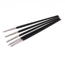 Clay Shaping Tools Pack of 5 Clay Color Shapers Modeling Sculpting Wipe Out Tools Silicone Rubber Tip Brushes for Shaping/Pottery/Clay Sculpture/Modeling