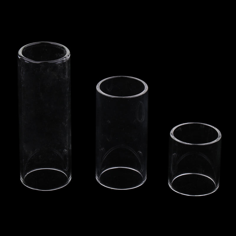 1 Set 28/50/69mm String Finger Slide Glass Bottle Neck for Electric Guitar