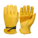 Leather Work Gloves Motorcycle DIY Yardwork Construction S