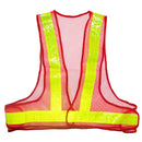 21-Inch Adjustable Safety Vest Reflective Jacket Security Waistcoat Vest Bands (Red)