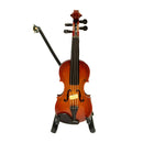 Dollhouse Miniature Wooden Violin Music Room Decoration Accessories 14cm