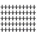 4/7 Screw Thread Double-Way Irrigation Garden Water Connector Pack of 50