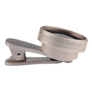 Clip-on Optical Glass Lens HD Without Distortion 0.6X Wide-angle Lens for iPhone 7 7 Plus 6 6S Samsung Galaxy S5 S6 Gold