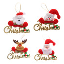 Pack of 4 Merry Christmas Decoration Wall Door Tree Christmas Doll Hangings