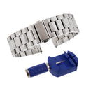 Easy Install Stainless Steel Strap Watch Band COMPATIBLE FOR Fitbit Blaze Watch+ Watch Band Remover Tool Silver