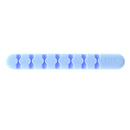 Cable Winder Earphone Cord Organizer Wire Storage Silicon Charge Holder Clip Blue
