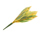 Artificial 10-Fork Gladiolus Leaf Plants Silk Foliage Grass Decor Yellow