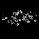 15 Pairs Stainless Steel Blank Flat Earrings Pin Post Stud Back Findings Lock Post Pad Jewelry Findings Crafts