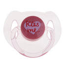 ABS Plastic Dummy Pacifier Reborn Magnetic Pacifier Toy Baby Doll Supplies Kids Birthday Gift Dark Red & Clear