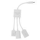 3in 1 Micro USB Power Charging OTG Hub Cable Adapter for Samsung S4 S3