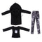 1/3 BJD Black Jacket Tshirt Jeans Set for Normal 70cm Uncle Size Doll Outfit