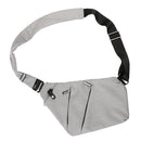 Anti Theft Sling Backpack Outdoor Shoulder Chest Crossbody Bag for Boys Men Women Gray