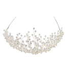 Elegant Bridal Crystal Tiara Flower Headband Headpiece Hair Accessories