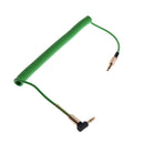 3.5mm Auxiliary Audio Male to Male Cable 90 Degree Right Angle Line Green
