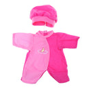 Doll Clothes Pink Rompers Hat Suit for 14 Inch Wellie Wisher American Girl Dolls Accessories Outfit