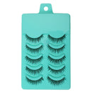 5 Pairs Fashion Beauty Makeup Handmade False Eyelashes Messy Cross Style