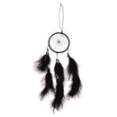 Indian Style Dreamcatcher with Feather Bead Handmade Birthday Christmas Gift Wall Hanging Decoration Black