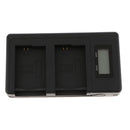 LCD Display Battery Charger Charging Stand with USB Port for Sony NP-FW50