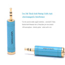 6.5mm Female to 3.5mm Male Socket Audio Video Adapter Connect for Headphone