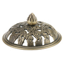 Home Furniture Decoration Accessory Antique Hollow Alloy Flower Design Charms Incense Burner Cover Censer Lid Bronze 5